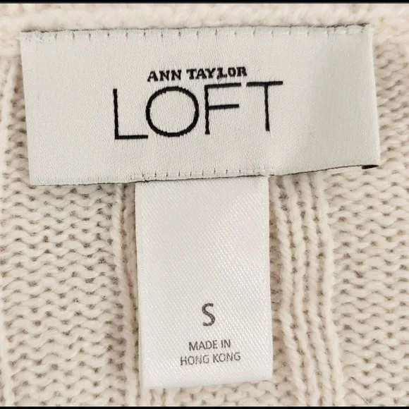 EUC-ANN TAYLOR LOFT SOFT CASHMERE BLEND CARDIGAN SWEATER, PALE BLUSH SIZE SMALL - Picture 3 of 7